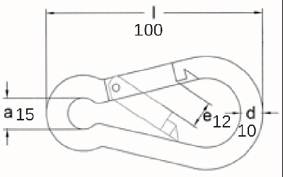 10mm karabinkrok